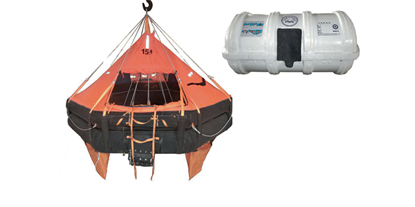 Davit-launched Inflatable Liferaft