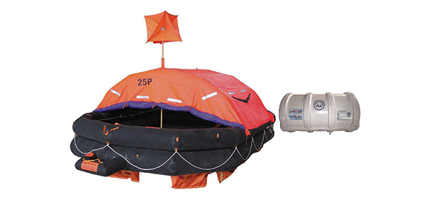 Throw-over Type Inflatable Liferaft